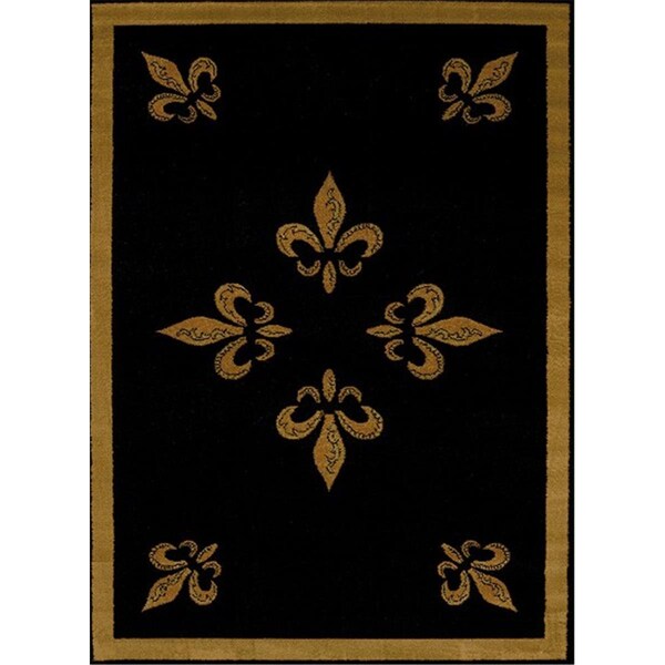 Rlm Distribution 7 ft. 10 in. x 10 ft. 6 in. Affinity FDL Oversize Rug, Black HO818357 - main